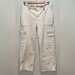 Hudson Jeans Rosalie Bleached Sand Women's Tan Cargo Pants